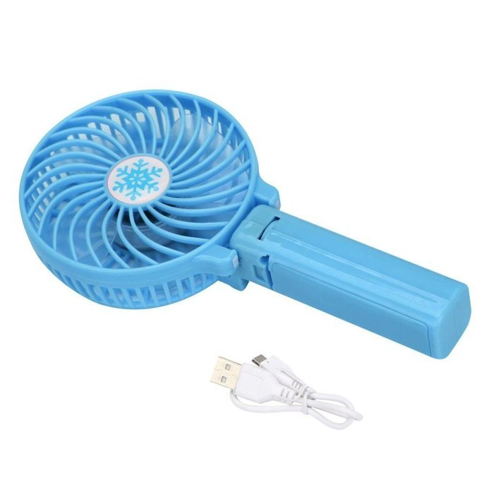 Yoyorule Summer Mini Fan Portable Handheld Air Conditioner Cooler Fan USB Battery (Black) N26