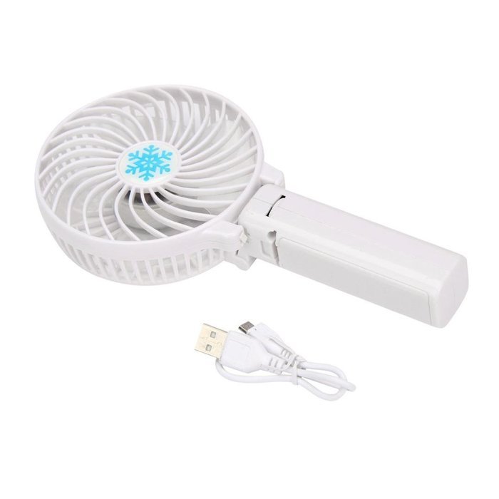Yoyorule Summer Mini Fan Portable Handheld Air Conditioner Cooler Fan USB Battery (Black) N30