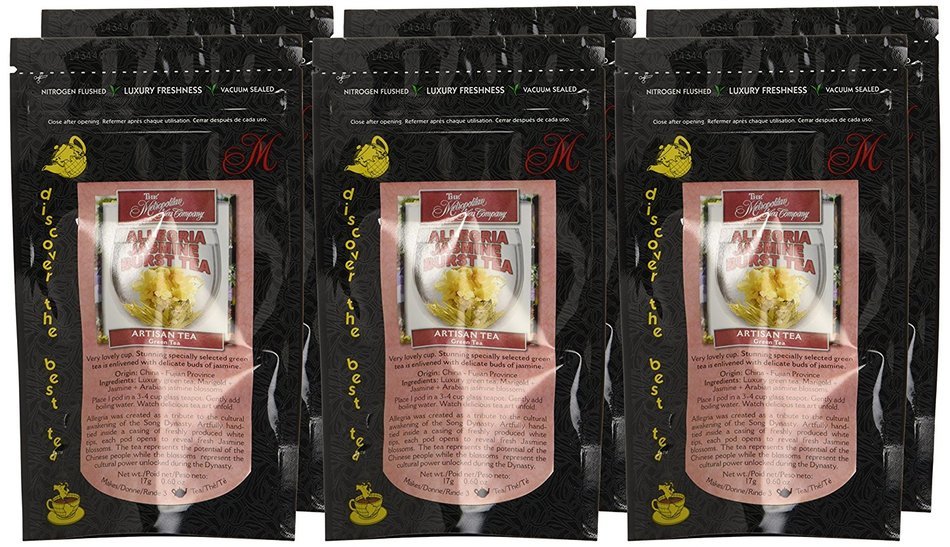 Metropolitan Tea Discovery Artisan Flowering Tea Pack, Allegria Jasmine Burst