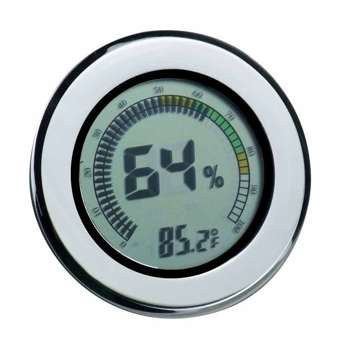 Visol Modern Circular Digital Hygrometer