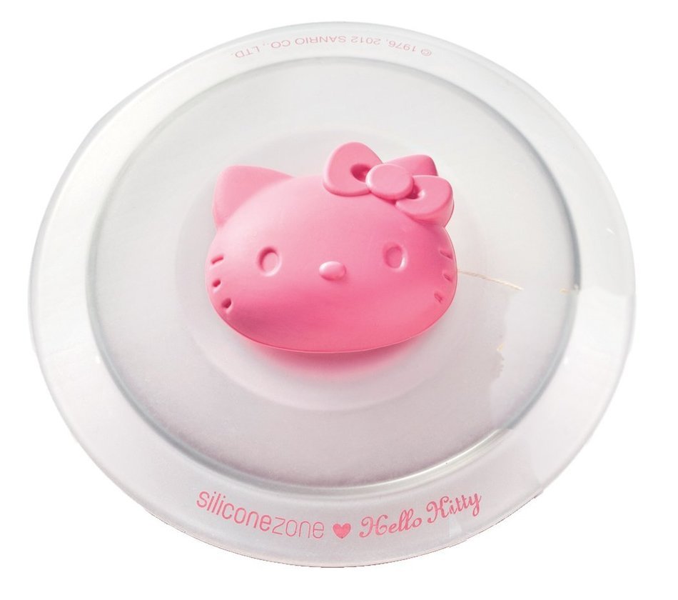 Siliconezone Hello Kitty Collection 4.1" Silicone Cup Lid, Pink