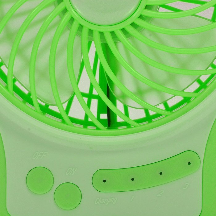GIZGA Mini Portable USB Rechargeable 3 Speeds Personal Fan with LED Light, Built in 2200mAh 18650 Lithium-ion... N20