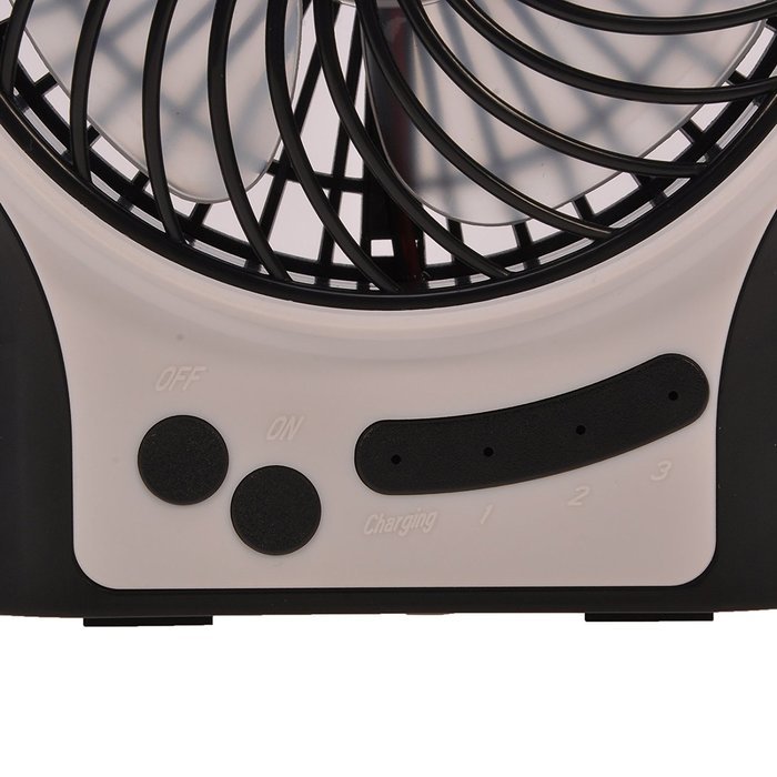 GIZGA Mini Portable USB Rechargeable 3 Speeds Personal Fan with LED Light, Built in 2200mAh 18650 Lithium-ion... N23