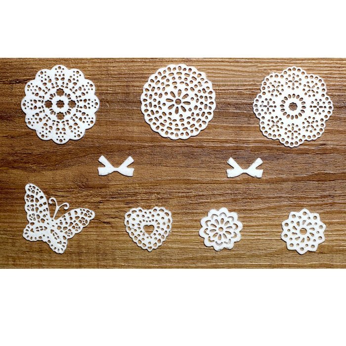 DIY Fondant Cake Lace Sugar Craft Mat Cake Texture Mold Pink
