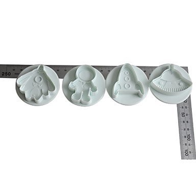 Y&XL&H Universe Space Robot 4 pcs Cookie Cutter Cupcake Pastry DIY Decorating Tools