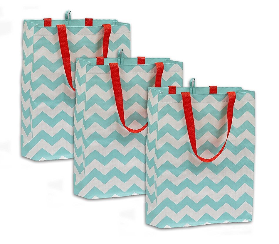 DII Reusable Shopping Bag, For Farmers Markets, Grocery Shopping, Crafts, Travel, Sewing & Everyday Use, Set of...