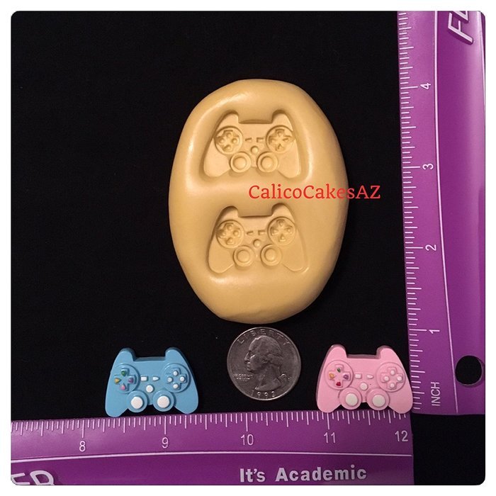 Video Game Controller Fondant Mold Chocolate Candy Gumpaste Soap Resin Clay
