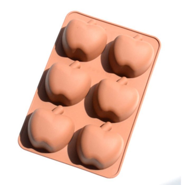 6 Even Apple Silicone Bakeware
