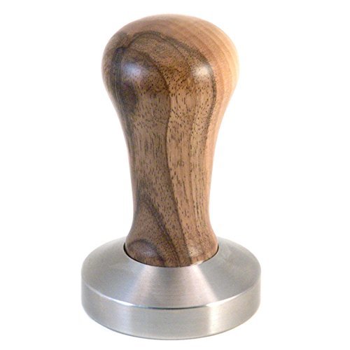 De Vecchi Natural Walnut Wood Espresso Tamper - 57mm Flat