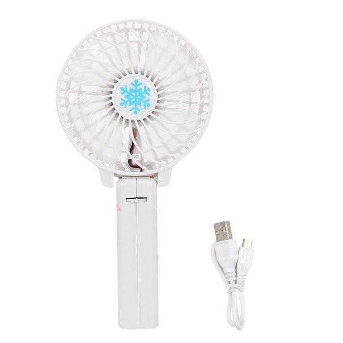 Yoyorule Summer Mini Fan Portable Handheld Air Conditioner Cooler Fan USB Battery (Black) N40