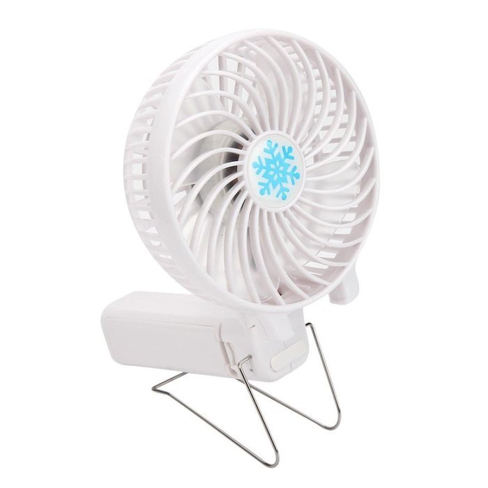 Yoyorule Summer Mini Fan Portable Handheld Air Conditioner Cooler Fan USB Battery (Black) N42