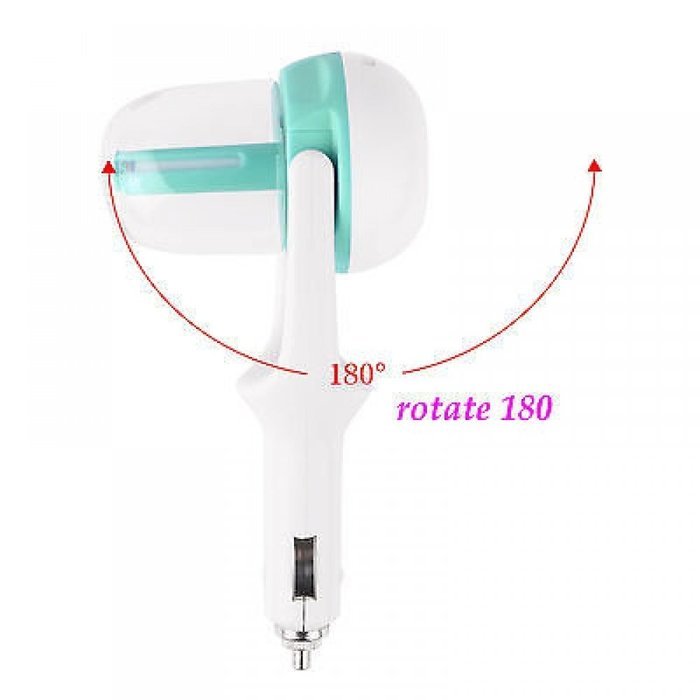 Youzee Car Portable Plug Air Mist Humidifier Essential Oil Aroma diffuser,Blue N4