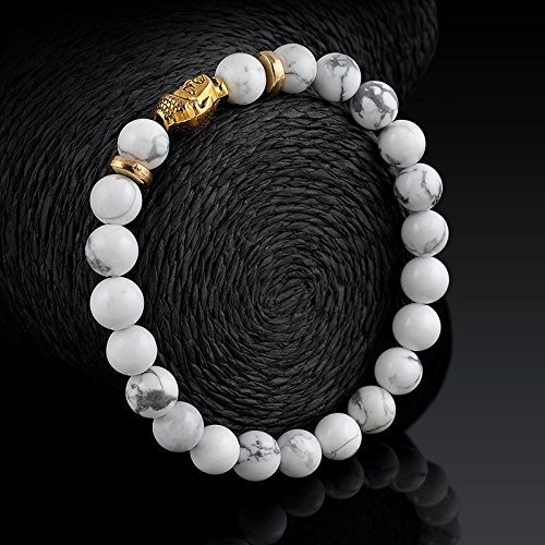 Elastic Men's Bracelet Charm Gold Buddha Beaded Bracelet Tibet Lucky Bracelet N4