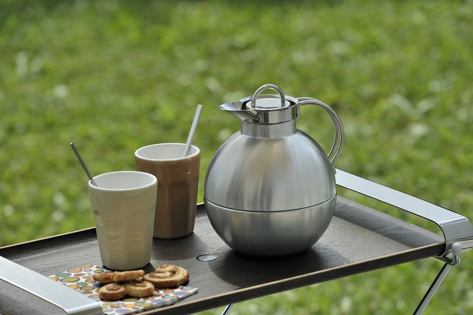 Alfi Kugel Brushed Stainless Steel Thermal Carafe, 32-Ounce