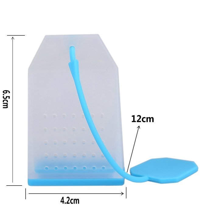 Angelbubbles Tea Infuser Silicone Strainer + Steeper + Teabag Coaster (4 Colors/Pack) N2