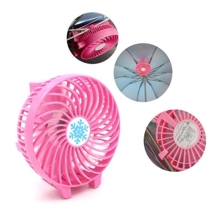 AURIN Electric Handy Fan Mini Portable Fan Foldable Fan with Rechargeable Battery (White) N10