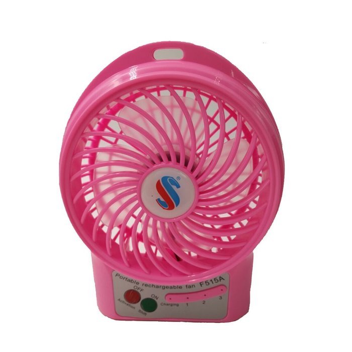 ddLUCK Mini Rechargeable Portable Table Fan 4 inch Mini fan Rechargeable Desktop Fan Battery/ USB Powered Mute... N3