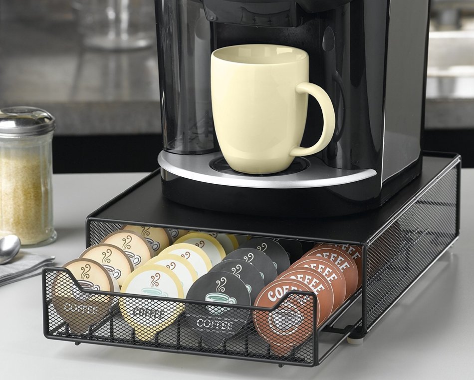 Coffee Pack Rolling Single Drawer, Holds 36 Keurig VUE Packs