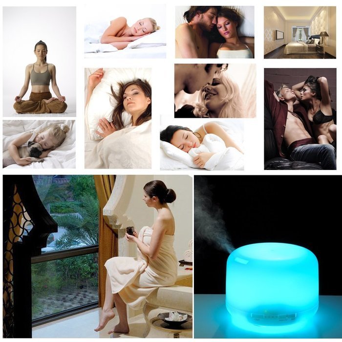 AVAWO 500ml Aroma Essential Oil Diffuser - Portable Ultrasonic Cool Mist Aroma Humidifier with Color LED Lights... N3