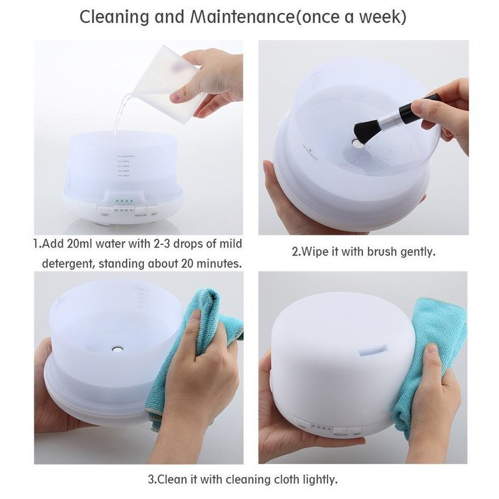 AVAWO 500ml Aroma Essential Oil Diffuser - Portable Ultrasonic Cool Mist Aroma Humidifier with Color LED Lights... N4