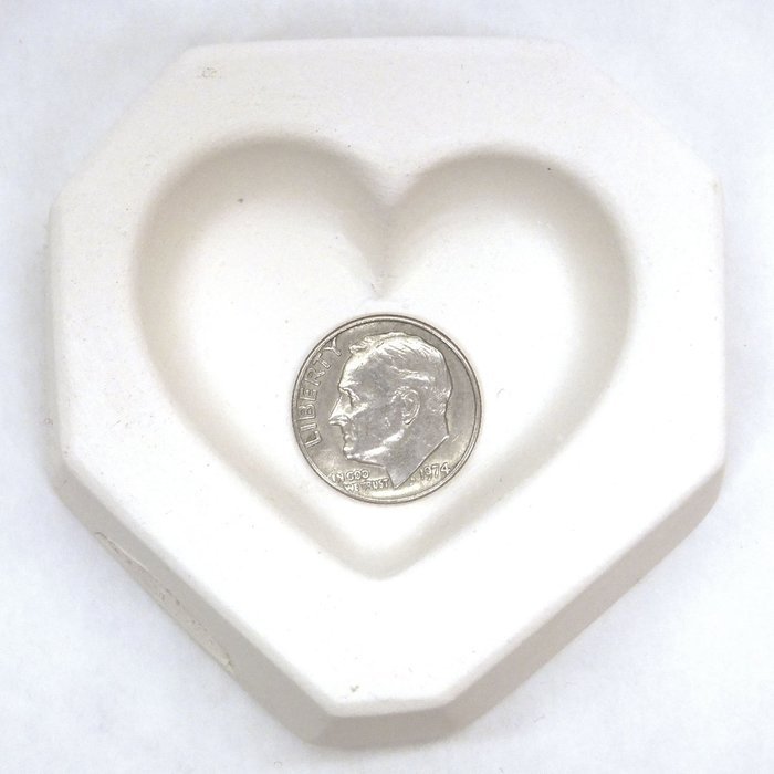 1-1/2" Heart Casting Mold