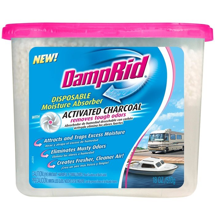 DampRid FG118RV Moisture Absorber, Charcoal RV, 18-Ounce