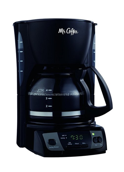 Mr. Coffee CGX7 5-Cup Programmable Coffeemaker, Black