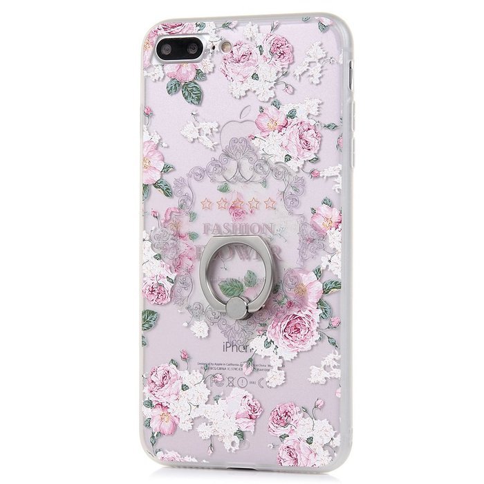 Badalink iPhone 7 Plus Case (5.5") 360 Degree Rotating Ring Holder Kickstand Shockproof Soft TPU Bumper Frame... N2