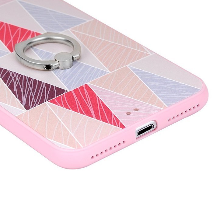 Badalink iPhone 7 Plus Case (5.5") 360 Degree Rotating Ring Holder Kickstand Shockproof Soft TPU Bumper Frame... N6
