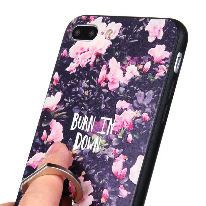 Badalink iPhone 7 Plus Case (5.5") 360 Degree Rotating Ring Holder Kickstand Shockproof Soft TPU Bumper Frame... N10