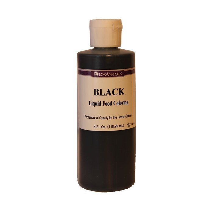 LorAnn Black Liquid Food Coloring, 4 Ounce