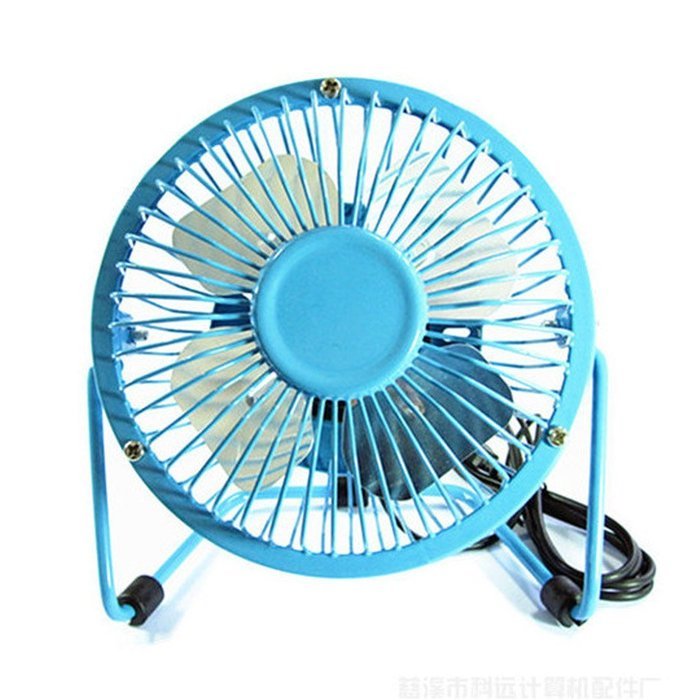 USfafa Mini Usb Table Desk Personal Fan Metal Blades Usb Cable For Laptop/Pc Powered By Netbook, Computer And... N10