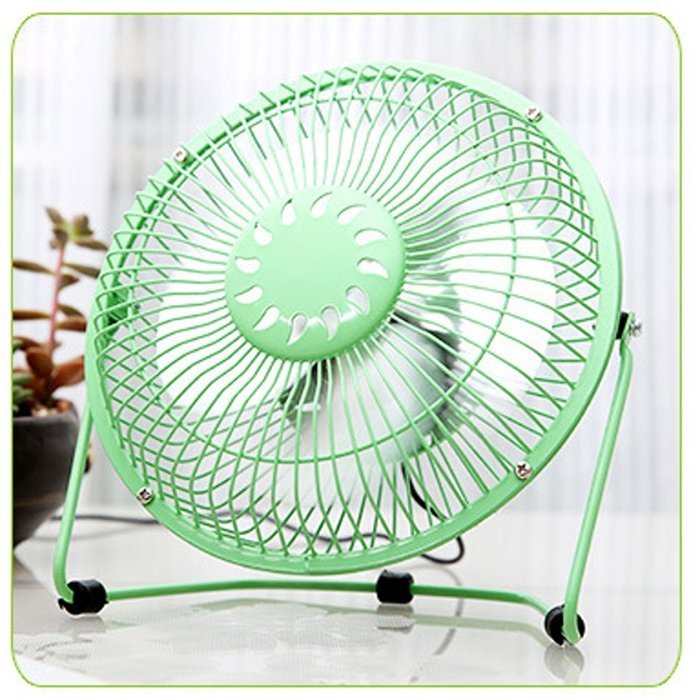 USfafa Mini Usb Table Desk Personal Fan Metal Blades Usb Cable For Laptop/Pc Powered By Netbook, Computer And... N11