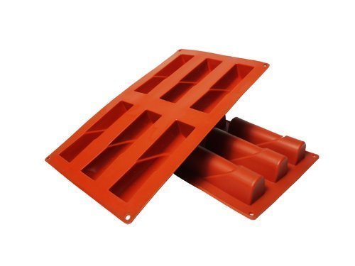 NY Cake Silicone Baking Mold-Yule Log 6 Cavities.