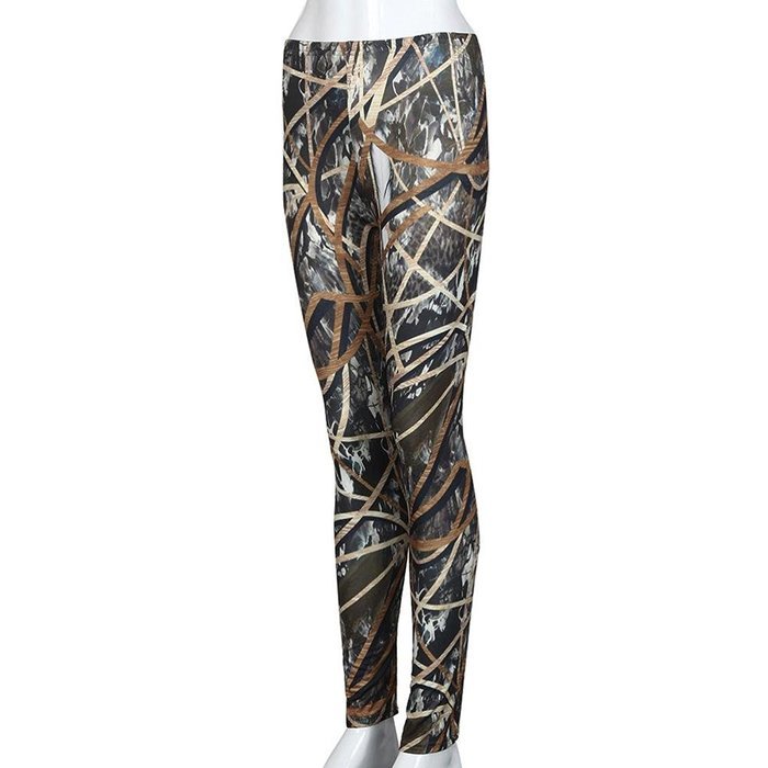 PHOTNO Fashion Women Skinny Printed Stretchy Pants Leggings N20