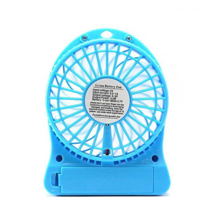 FOLOTE 4-inch Mini Hand Held Portable USB Fan Powered by Lithium Rechargeable Battery, 4 Blades, 3 Speeds Wind... N13