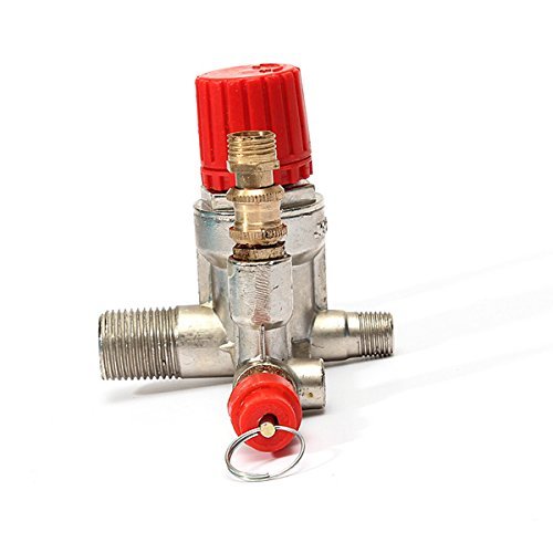 Air Compressor Double Outlet Tube Pressure Regulator Valve Fitting N5