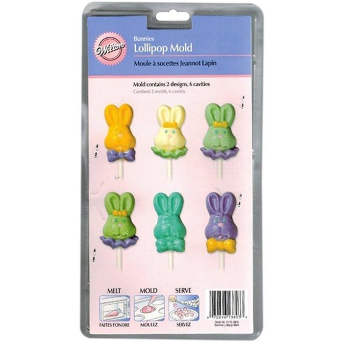 Wilton 2115-3803 Bunnies Lollipop Mold on a Stick