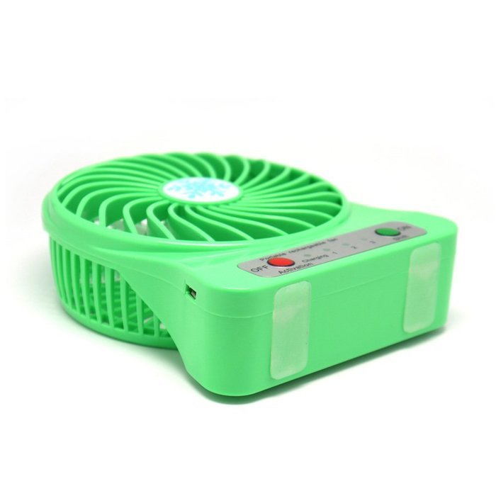 FOLOTE 4-inch Mini Hand Held Portable USB Fan Powered by Lithium Rechargeable Battery, 4 Blades, 3 Speeds Wind... N14