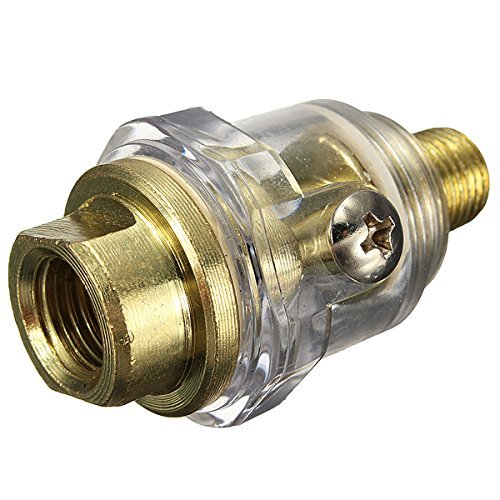 1/4 Inch BSP Mini In-Line Oiler For Pneumatic Tool&Air Compressor Pipe N3