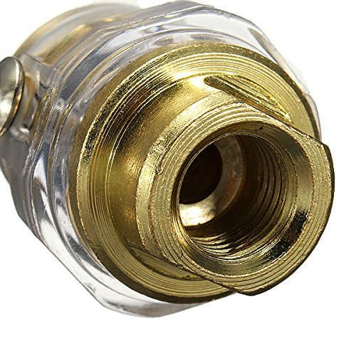 1/4 Inch BSP Mini In-Line Oiler For Pneumatic Tool&Air Compressor Pipe N4