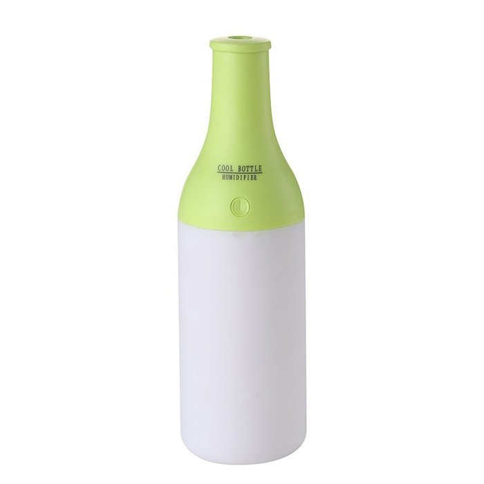 Mini Humidifier Home Air Diffuser USB Portable Cool Bottle Design LED Night Light Aromatherapy Mist Maker (Pink) N5