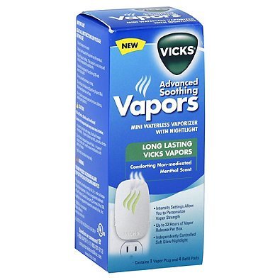 Vicks Advanced Soothing Vapors Waterless Vaporizer with 4-Count Refills N4