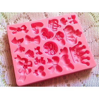 Y&XL&H Bakeware Silicone Crown Baking Molds for Fondant Candy Chocolate Cake N4