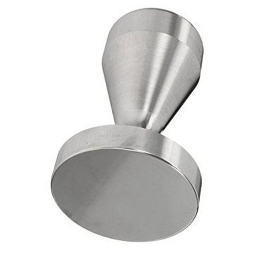 51mm Stainless Steel Silver Coffee Bean Tamper Barista Espresso Press Flat Base by Micro Shops