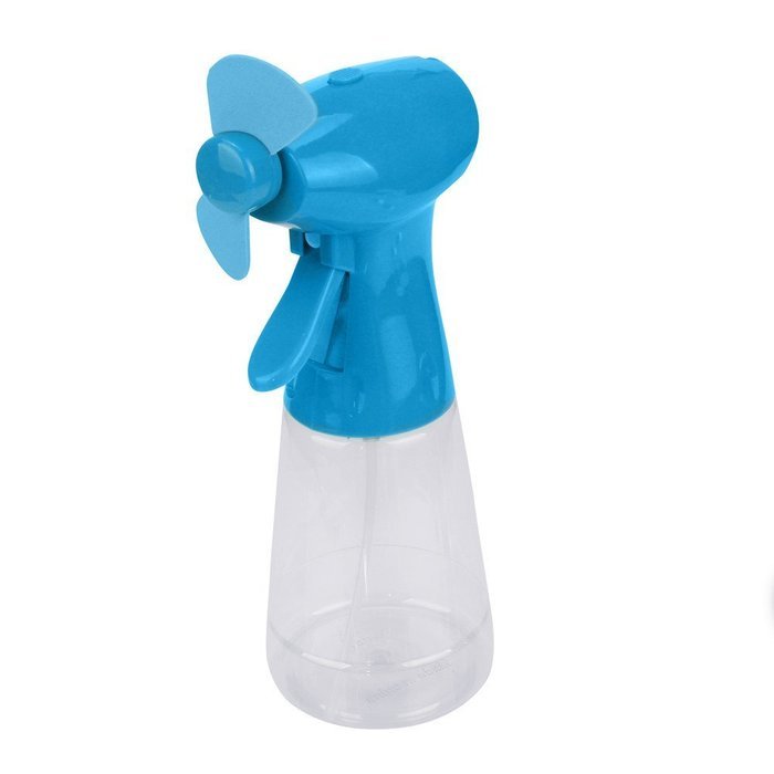 Rumas&reg; Portable Handheld Mini Air Conditioner Cooler Fan Spray Battery (blue)