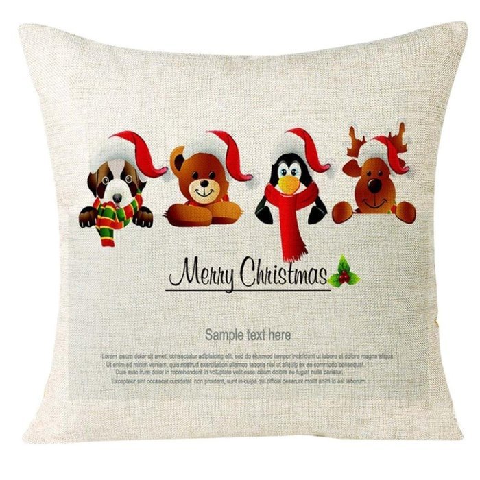 Christmas Pillow Case,Beautyvan Xmas Christmas Animal Sofa Home Decoration Festival Pillow Case Cushion Cover...