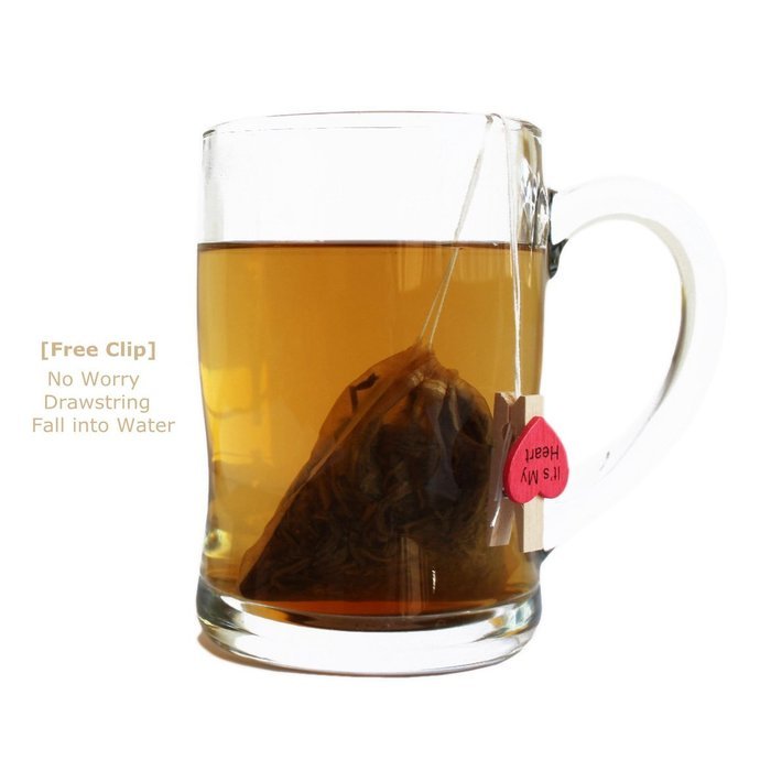 Bstean Tea Filter Bags Disposable Tea Infuser with Drawstring for Loose Leaf Tea with 100% Natural Unbleached...