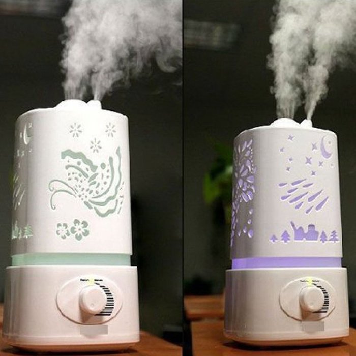 Ultrasonic Cool Mist Aroma Humidifier with Color LED Lights Changing and Waterless Auto Shut-off Function for... N8