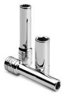 SK Hand Tool 44914 12 Point 1/4-Inch Drive Deep Socket, 7/16-Inch, Chrome by SK Hand Tool